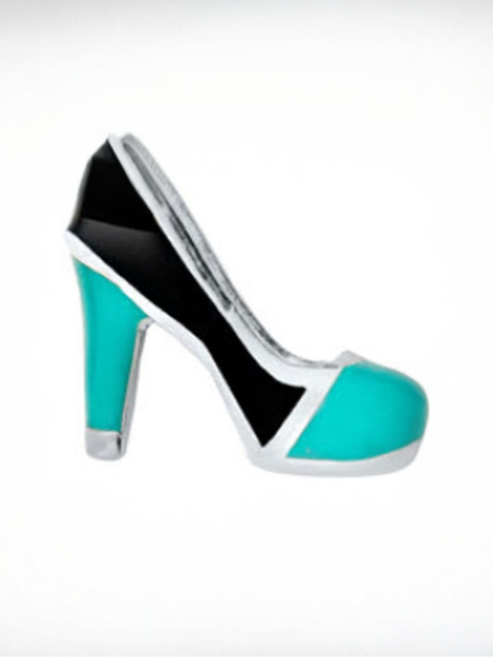 Origami Owl aqua heel charm